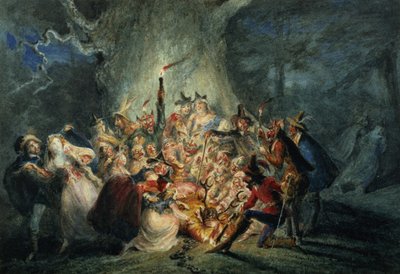 The Merry Wives of Windsor, Act V Scene 5 by George Cruikshank